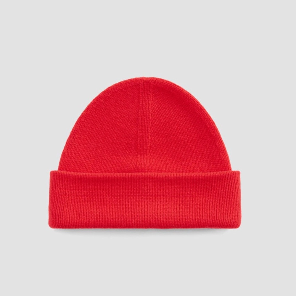 Everlane Red Knit Beanie